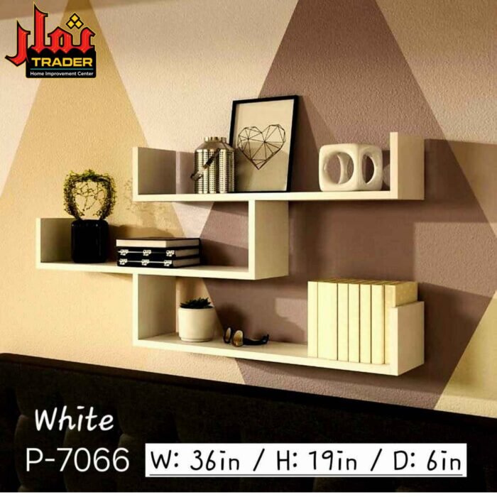 Modern White Wall Shelves | Decorative Floating Display Shelves