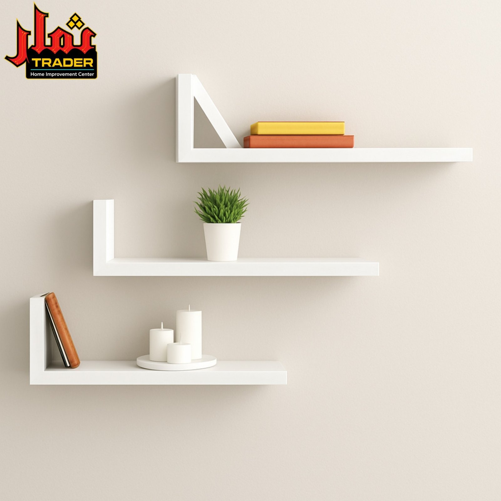 Modern Wooden Wall Shelves | Floating Decorative Display Shelves - Image 4