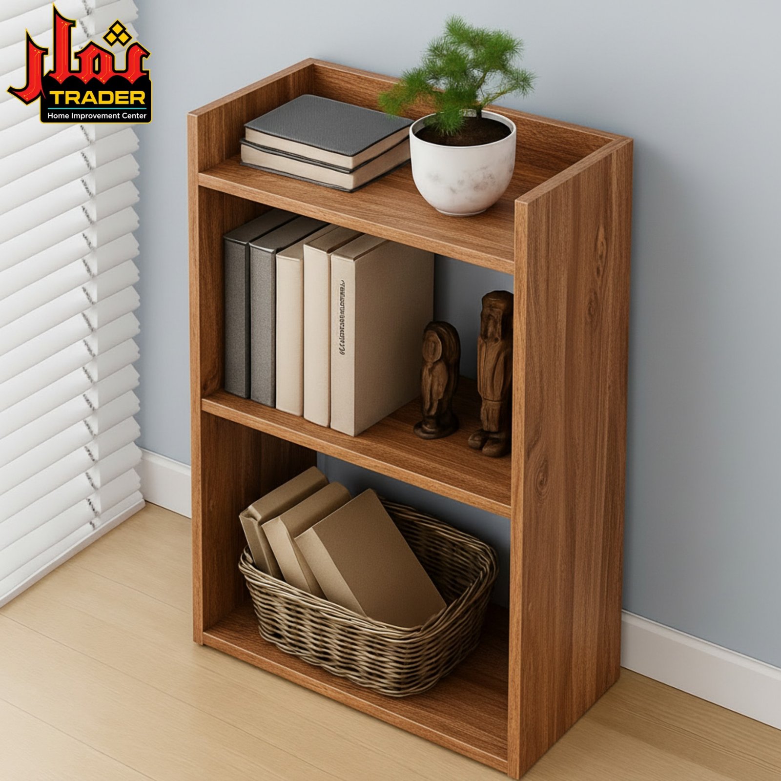 Modern Black Storage Rack with 3-Tier Shelves | Home & Office Organizer - Image 3