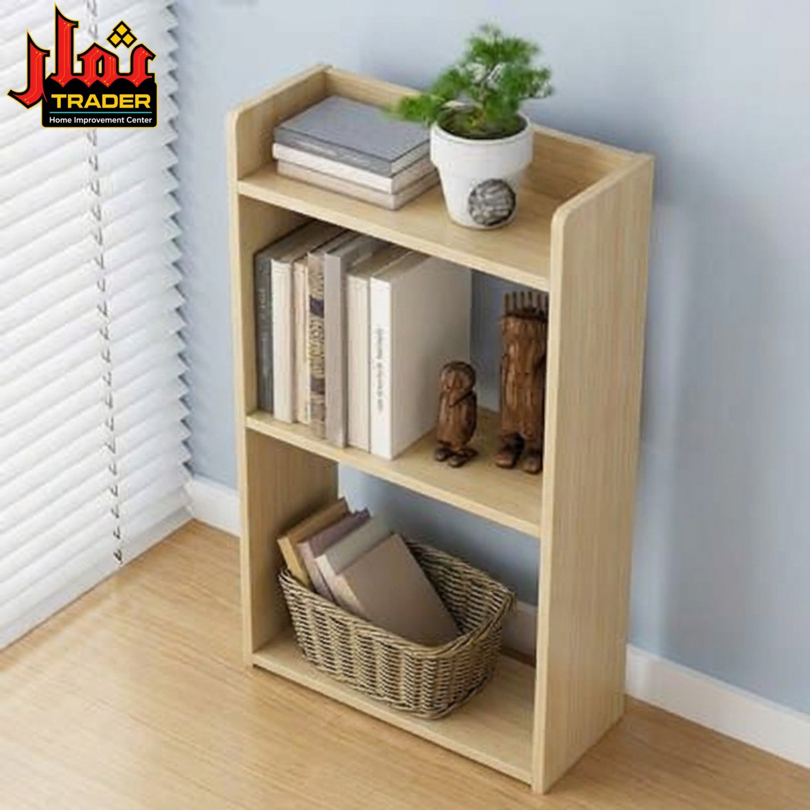 Modern Black Storage Rack with 3-Tier Shelves | Home & Office Organizer - Image 2