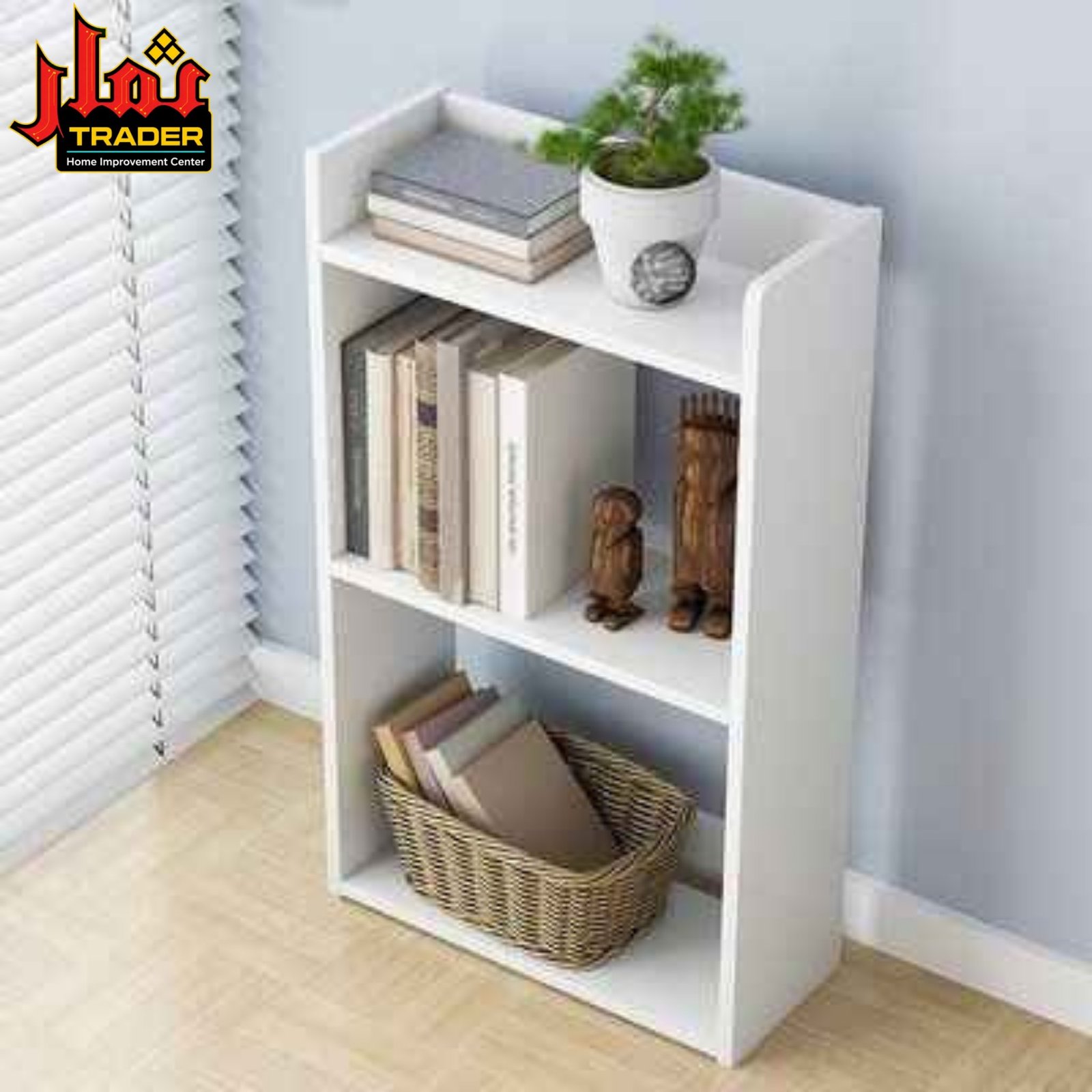 Modern Black Storage Rack with 3-Tier Shelves | Home & Office Organizer - Image 4