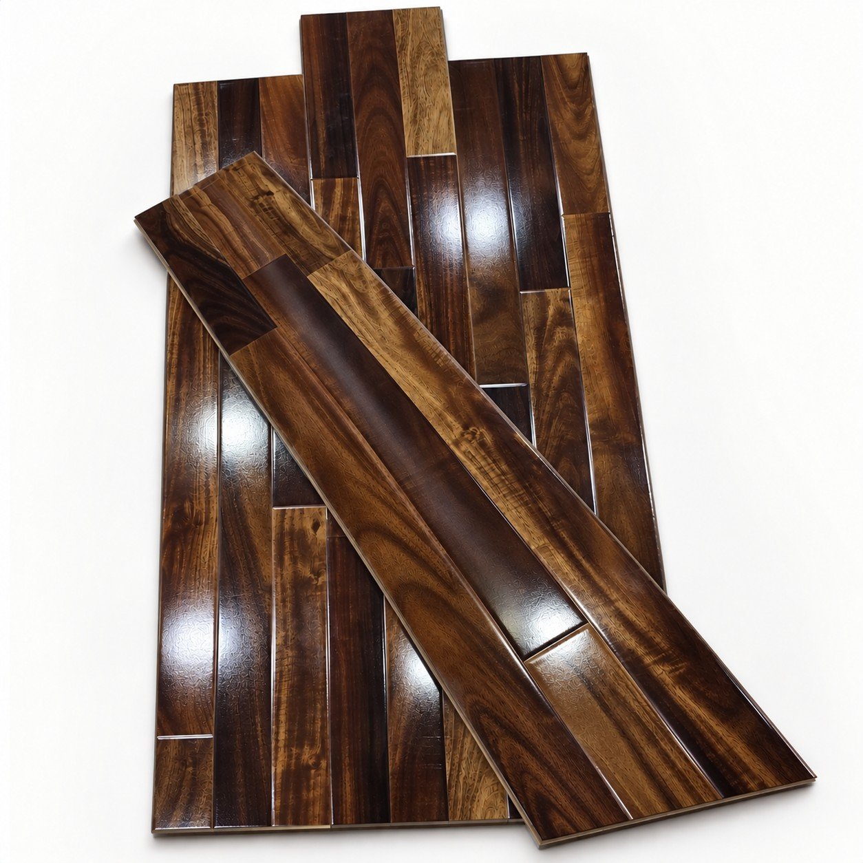 Premium 3-Strip Wood Flooring – Rich Brown Natural Finish