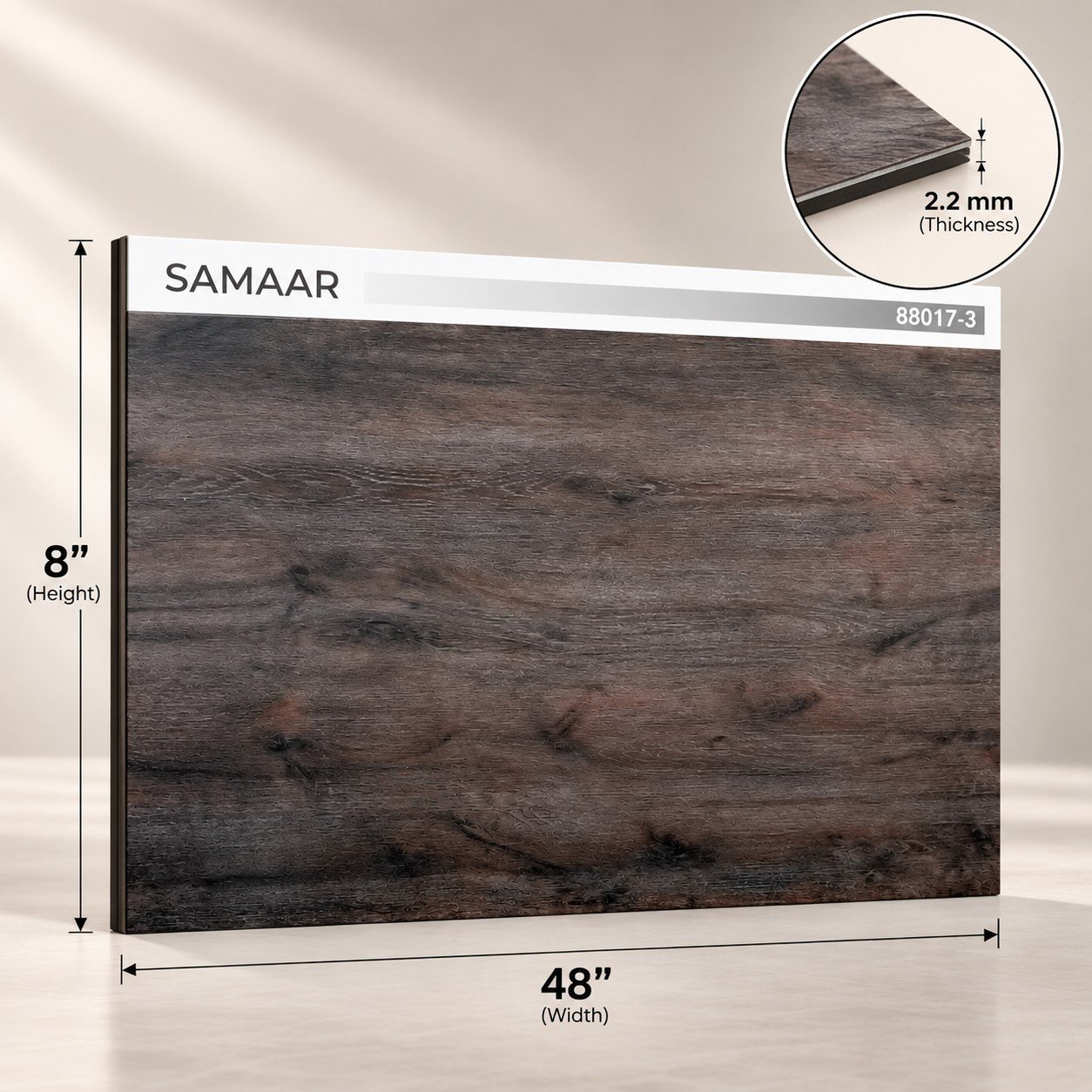 Dark Brown Wood Panel – Natural Rustic Finish - Image 3