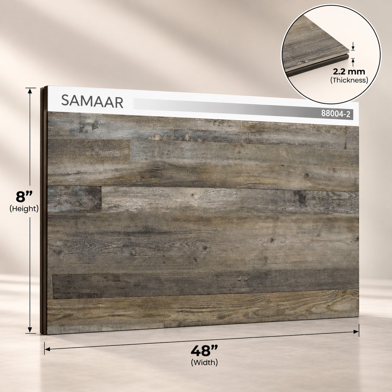 Grey Rustic Wood Panel – Reclaimed Wood Finish - Image 2