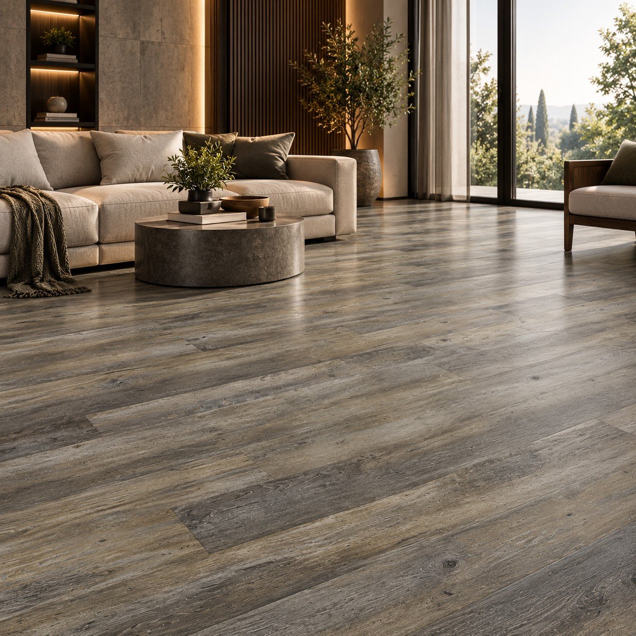 Grey Rustic Wood Panel – Reclaimed Wood Finish - Image 3