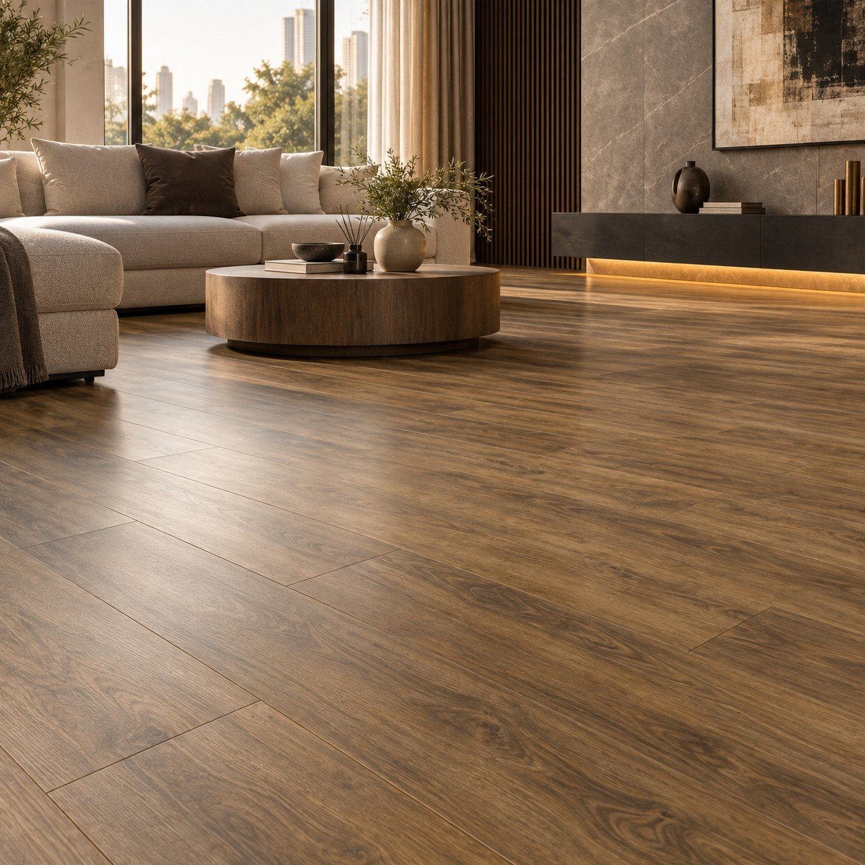 Premium Brown Wood Panel – Natural Oak Finish - Image 3