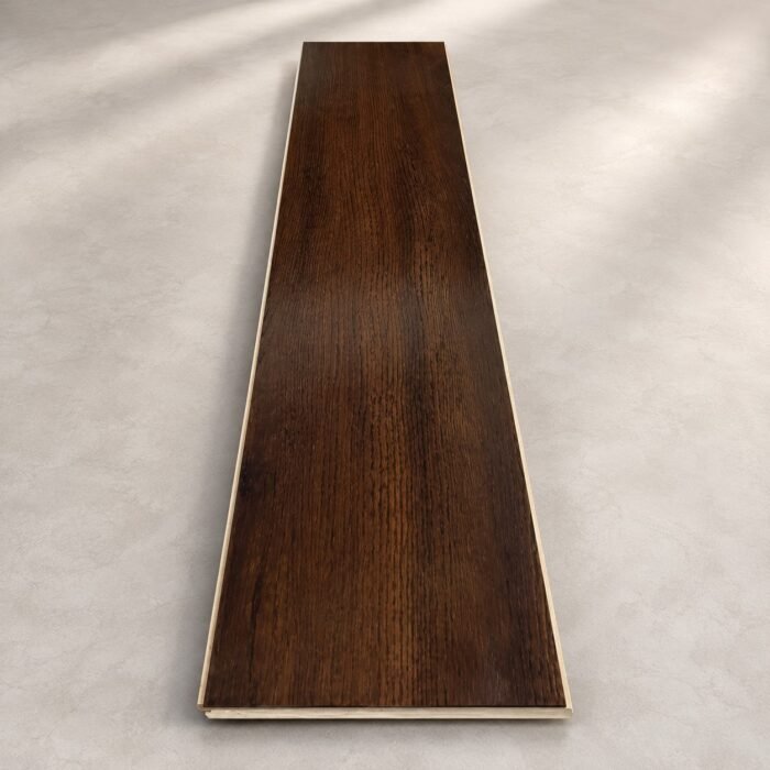 Premium Dark Brown Wooden Flooring – Natural Wood Grain Finish | Wooden Flooring Pakistan