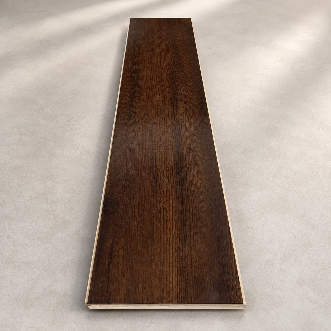 Premium Dark Brown Wooden Flooring – Natural Wood Grain Finish | Wooden Flooring Pakistan