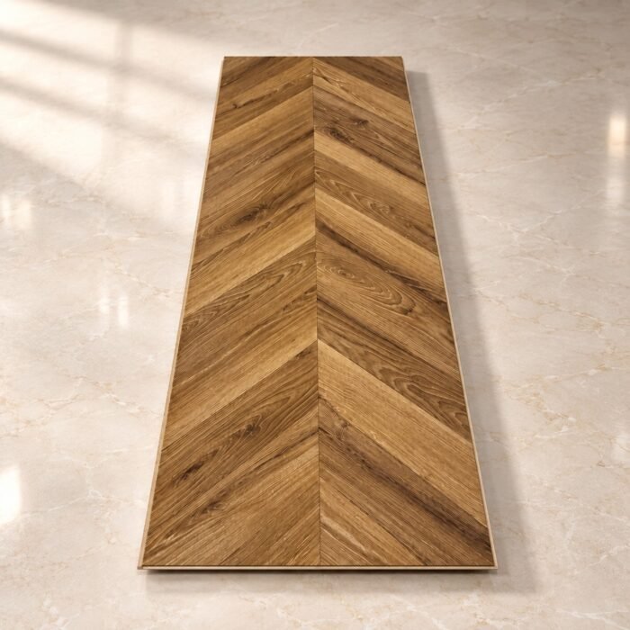 Premium Natural Wood Herringbone Flooring – Chevron Wood Finish | Wooden Flooring Pakistan