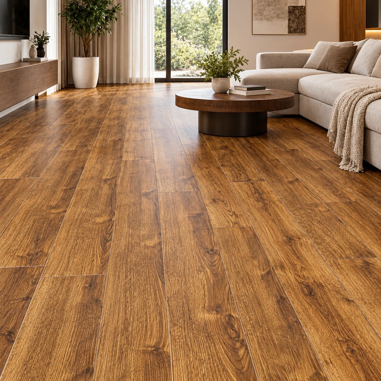 Premium Golden Oak Wooden Flooring – Natural Wood Grain Finish | Wooden Flooring Pakistan - Image 2