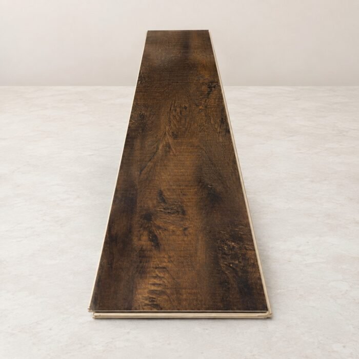 Premium Rustic Dark Brown Wooden Flooring – Natural Wood Grain | Wooden Flooring Pakistan