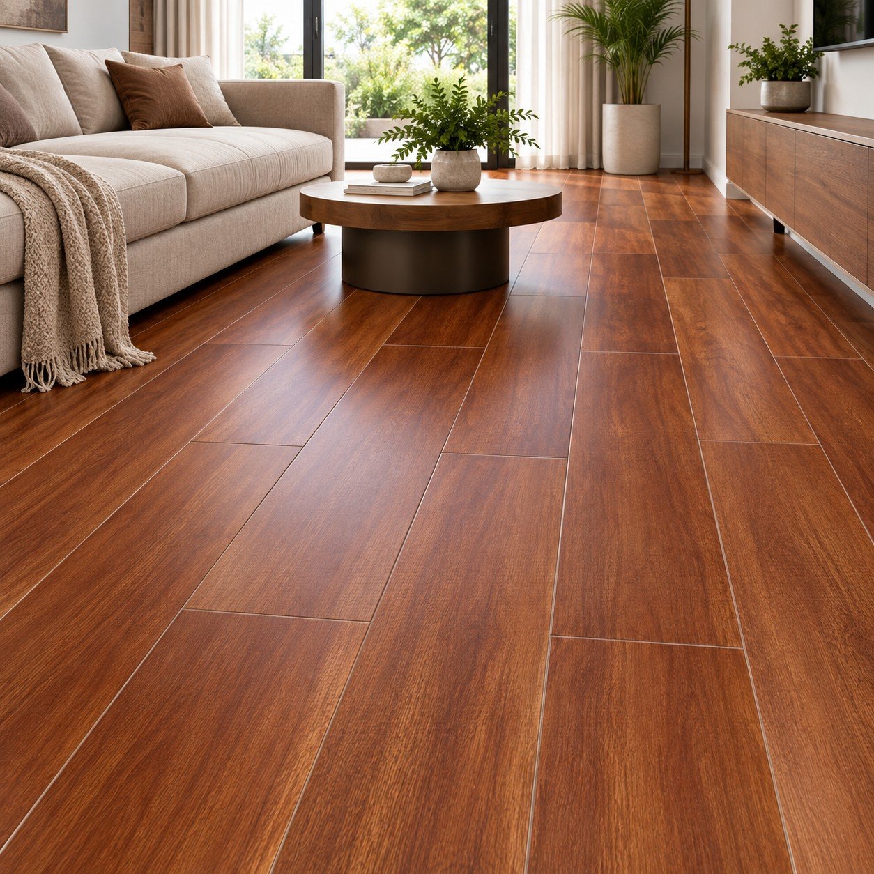 Premium Classic Brown Wooden Flooring – Natural Wood Grain | Wooden Flooring Pakistan - Image 2