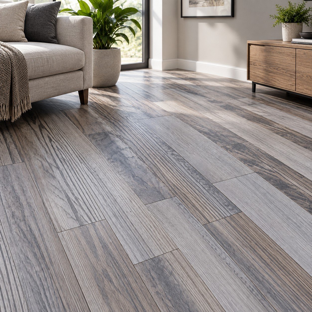 Grey Brown Wood Flooring Lahore | SAMMAR - Image 2
