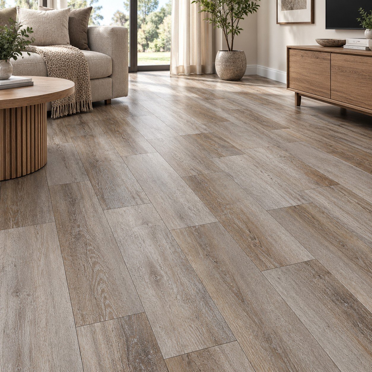 Rustic Beige Brown Wood Flooring Lahore | SAMMAR - Image 2