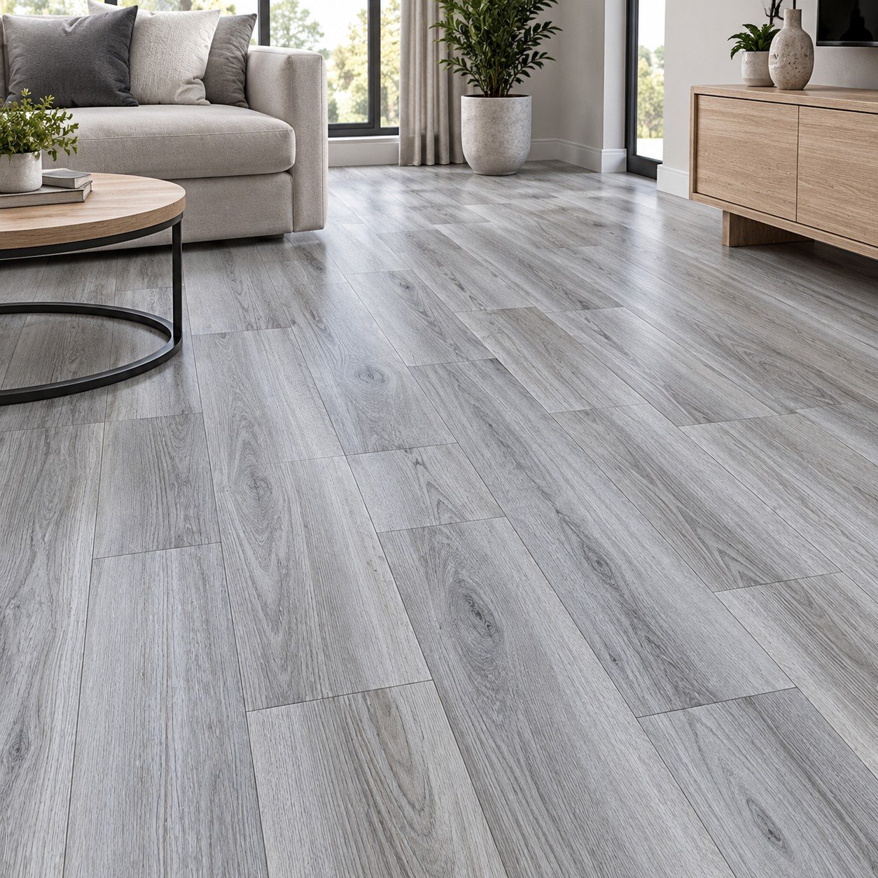 Grey Oak PVC Flooring in Pakistan | Wood-Look Flooring – SAMMAR - Image 2