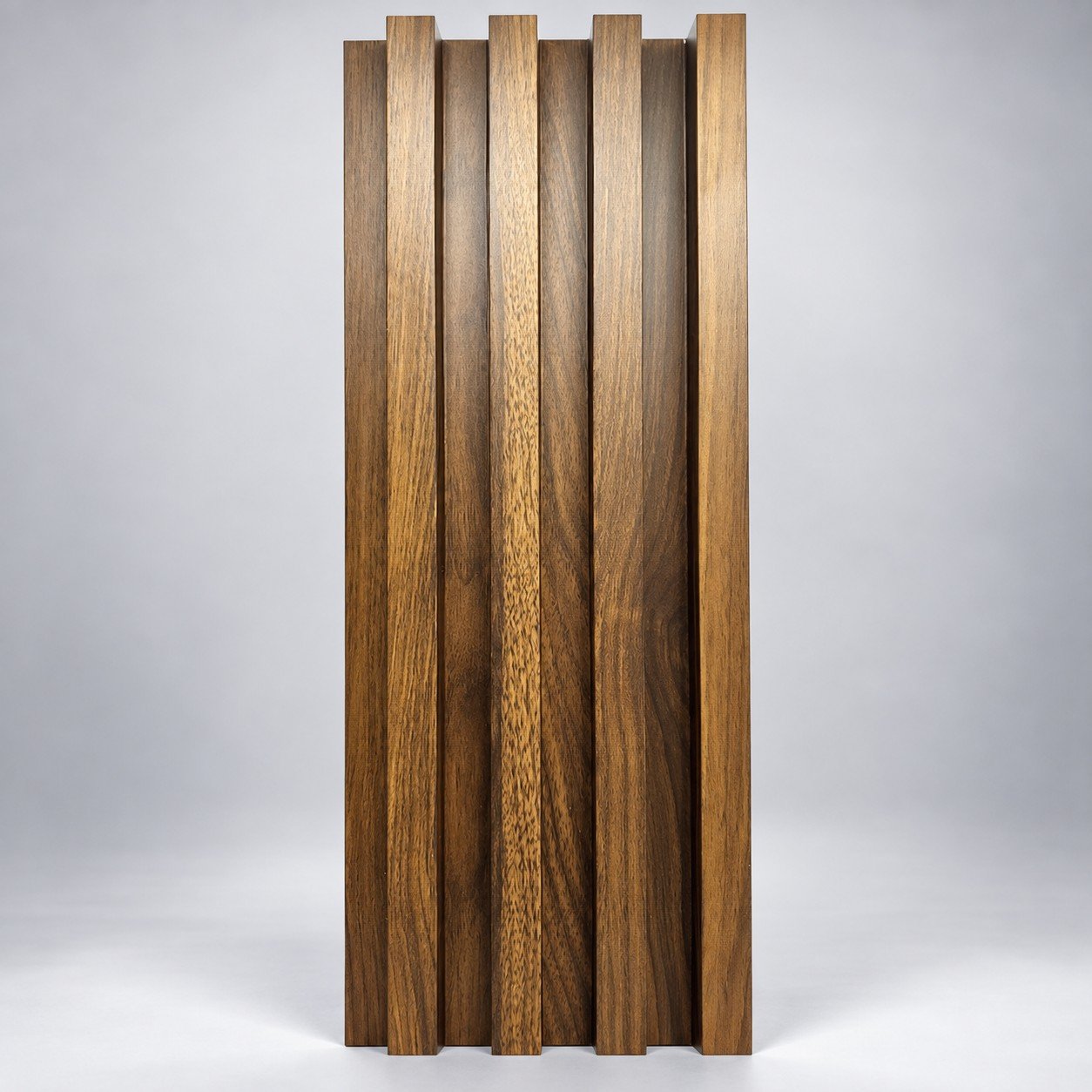 Wooden Fluted Wall Panel Lahore | Walnut Brown | SAMMAR