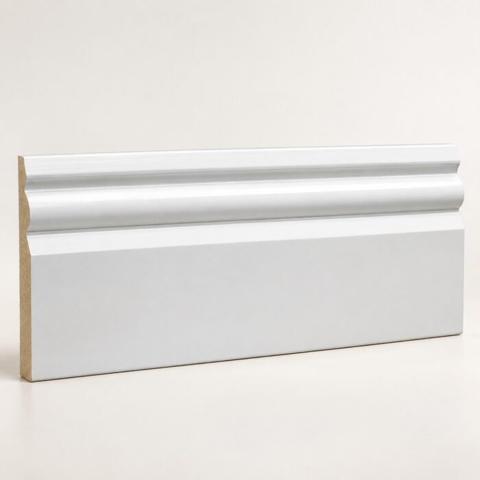 High Gloss Skirting – Premium White Decorative Flooring Skirting Profile