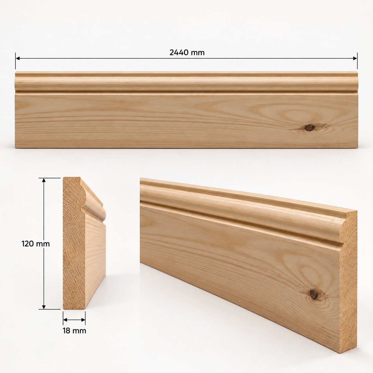 Wooden Style Decorative Skirting - Image 2