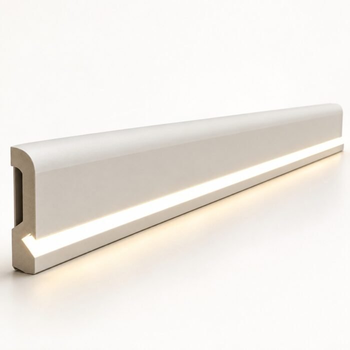 Robe Light Skirting – White Illuminated Floor Skirting Profile