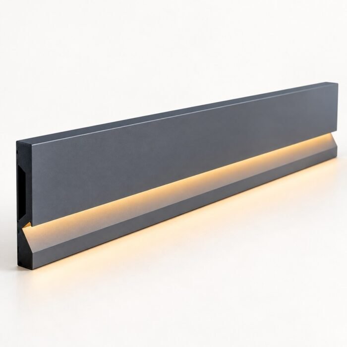 Robe Light Skirting – Modern Dark Grey Illuminated Floor Skirting Profile